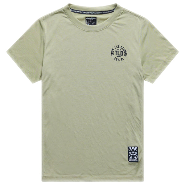 Troy Lee Designs - Lilium Stamps Ride Tee (MTB) (Womens) mountain bike gear in Sage product view sku 375045001