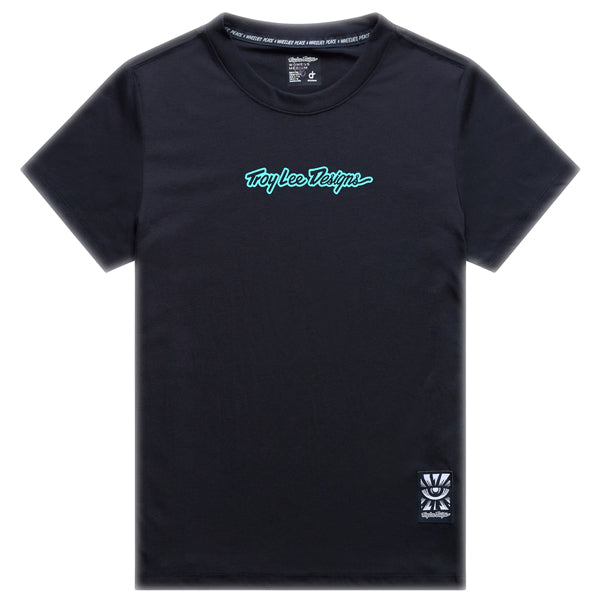 Troy Lee Designs - Lilium Signature Ride Tee (MTB) (Womens) mountain bike gear in Black product view sku 375072001