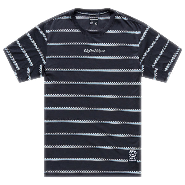 Troy Lee Designs - Skyline Checked Out Ride Tee (MTB) mountain bike gear in Carbon product view sku 382016002