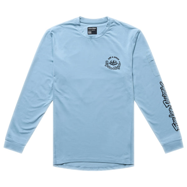 Troy Lee Designs - Ruckus Carbs Long Sleeve Ride Tee (MTB) (Youth) mountain bike gear in Dawn Blue product view sku 386251001