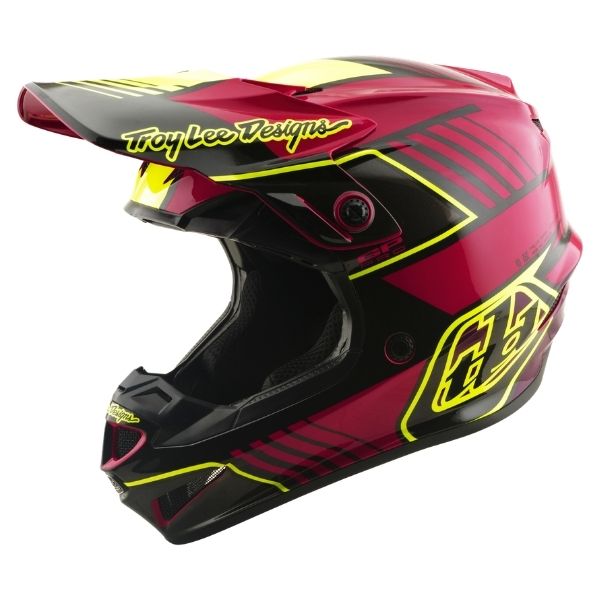 Troy Lee Designs - GP Pro Segment MIPS Helmet (Youth) motocross helmet in Fuchsia product view sku 102773003