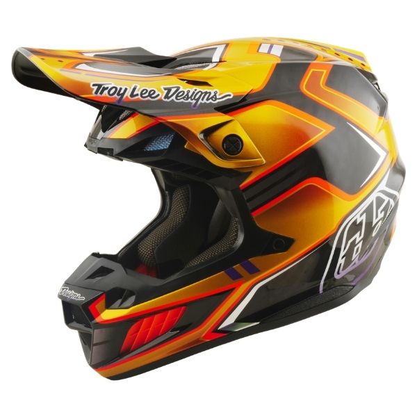 Troy Lee Designs - SE5 Carbon Crest MIPS Helmet motocross helmet in Gold product view sku 171017001