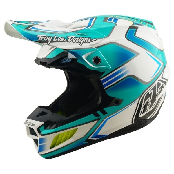 Troy Lee Designs - SE5 Composite Crest MIPS Helmet motocross helmet in Real Teal product view sku 182017001