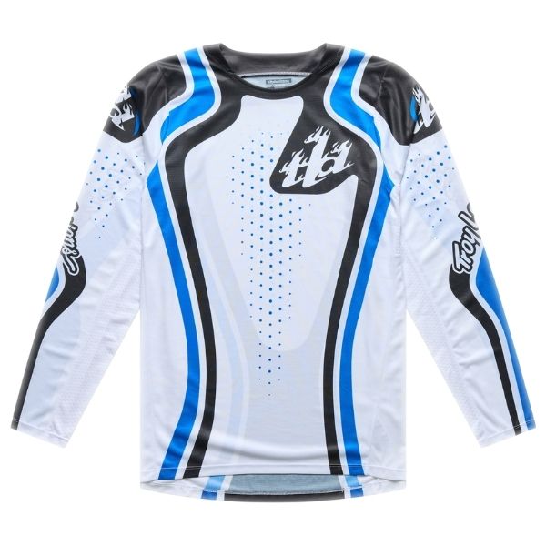 Troy Lee Designs - GP Pro Roller Jersey motocross jersey in White/Blue product view sku 377054002