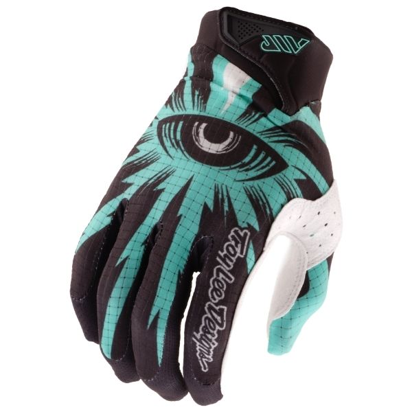 Troy Lee Designs - Air Cyclops Gloves motocross gloves in Carbon/Real Teal product view sku 446702002