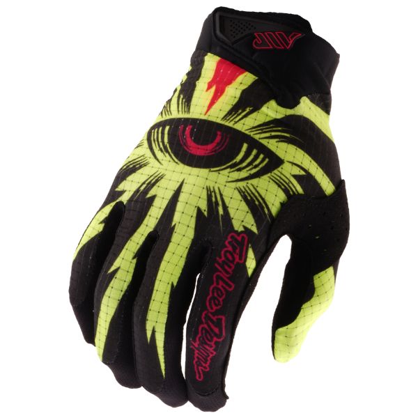 Troy Lee Designs - Air Cyclops Gloves (Youth) motocross gloves in Black/Flo Yellow product view sku 447702001