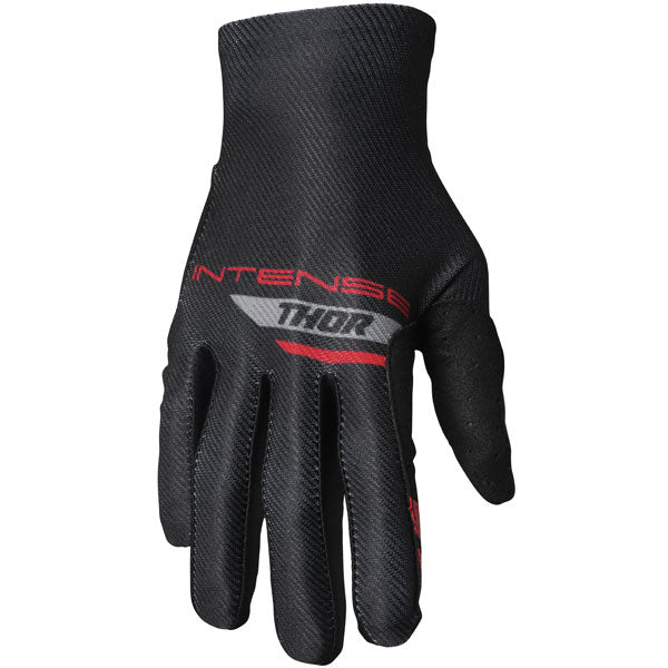 Product image of Thor - Intense Assist Team Glove (MTB) SKU:33600038 | Colors: Black/Red | Sizes: XS–2X | Designed for Mountain Bike, BMX and E-Bike riders | Available at BTO Sports