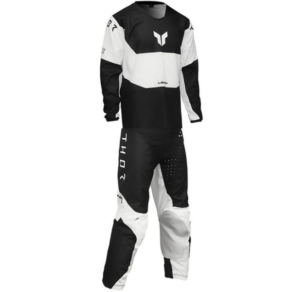 Thor Launchmode Storm Jersey, Pant Combo in WHITE SKU thor-mx25-fa-launchmode-storm-jersey-pant-combo-2