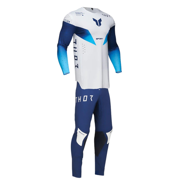 Thor Sportmode Strike Jersey, Pant Combo in White SKU thor-mx25-fa-sportmode-strike-jersey-pant-combo-2