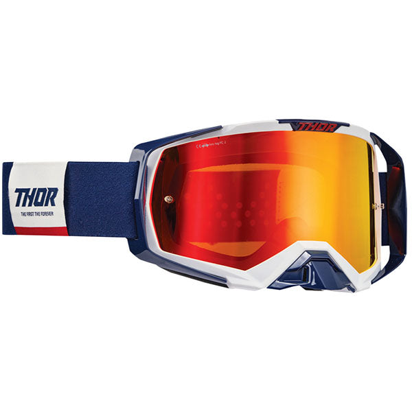 Thor Activate Goggle in Navy/White  (Mirror Irridium Lens) SKU 26012793