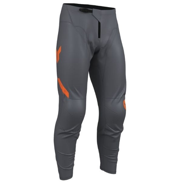 Thor Ridemode Menace Pants (Youth) front angle view Colors: Grey SKU:290327 | Available at BTO Sports.