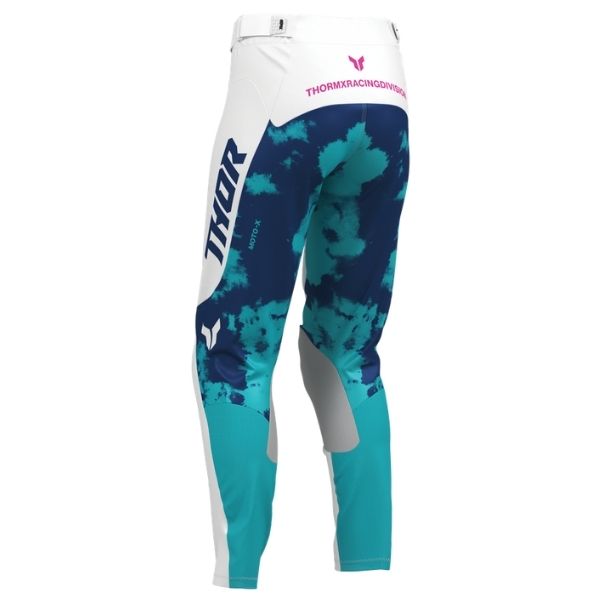 Thor Launchmode Bleach Pants (Womens) side view Colors: Black/Orchid SKU:290204 | Available at BTO Sports.
