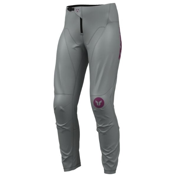 Thor Ridemode Menace Pants (Womens) side view Colors: Purple/Grey SKU:290204 | Available at BTO Sports.