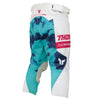 Thor Launchmode Bleach Pants (Youth) front angle view Colors: Wht/Aqua SKU:290326 | Available at BTO Sports.