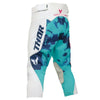 Thor Launchmode Bleach Pants (Youth) side view Colors: Wht/Aqua SKU:290326 | Available at BTO Sports.