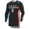Front of Thor Sportmode Synth Jersey Youth in Black with Thor Graphic on center Sku 29122572 on a white background | SKU: 29122573 | Available at BTO Sports