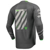 Back of Thor Launchmode Futura Jersey in Grey with logo on center of the back Sku 2910841 on a white background | SKU: 29108420 | Available at BTO Sports