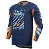Front of Thor Launchmode Futura Jersey in Blue and Orange with Thor Graphic on center Sku 2910842 on a white background | SKU: 29108415 | Available at BTO Sports