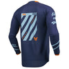 Back of Thor Launchmode Futura Jersey in Blue and Orange with logo on center of the back Sku 2910842 on a white background | SKU: 29108416 | Available at BTO Sports