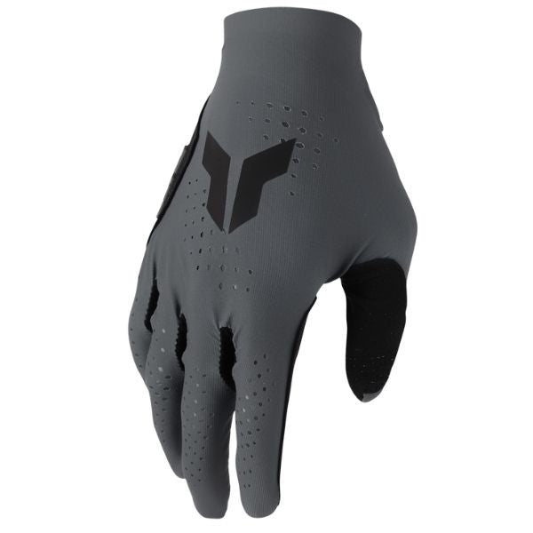 Thor Launchmode Bleach Gloves side view Colors: Grey/Acid Sizes: XS to 2X SKU:333083 | Available at BTO Sports.