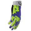 Thor Launchmode Bleach Gloves front angle view Colors: Wht/Aqua Sizes: XS to 2X SKU:333083 | Available at BTO Sports.
