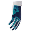 Thor Sportmode Iconic Gloves (Womens) front angle view Colors: Grey/Aqua Sizes: SM to XL SKU:333102 | Available at BTO Sports.