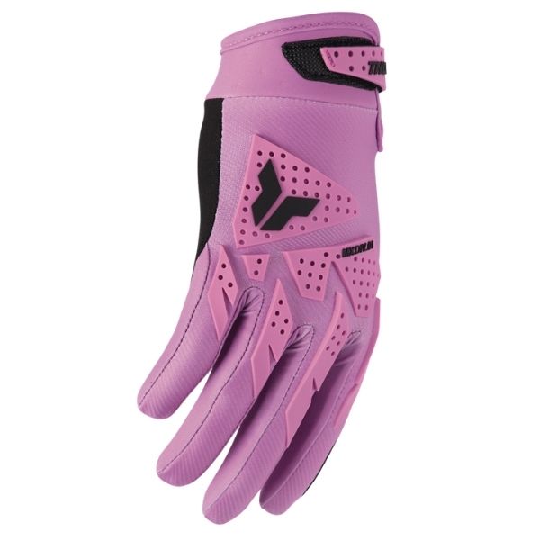Thor Launchmode Bleach Gloves (Youth) rear view Colors: Grey/Acid Sizes: Y-2XS to Y-XS SKU:333219 | Available at BTO Sports.