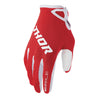 Thor Ridemode Static Gloves (Youth) rear view Colors: Red Sizes: Y-2XS to Y-XS SKU:333219 | Available at BTO Sports.