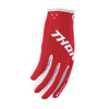 Thor Ridemode Static Gloves (Youth) rear view Colors: Red Sizes: Y-2XS to Y-XS SKU:333219 | Available at BTO Sports.