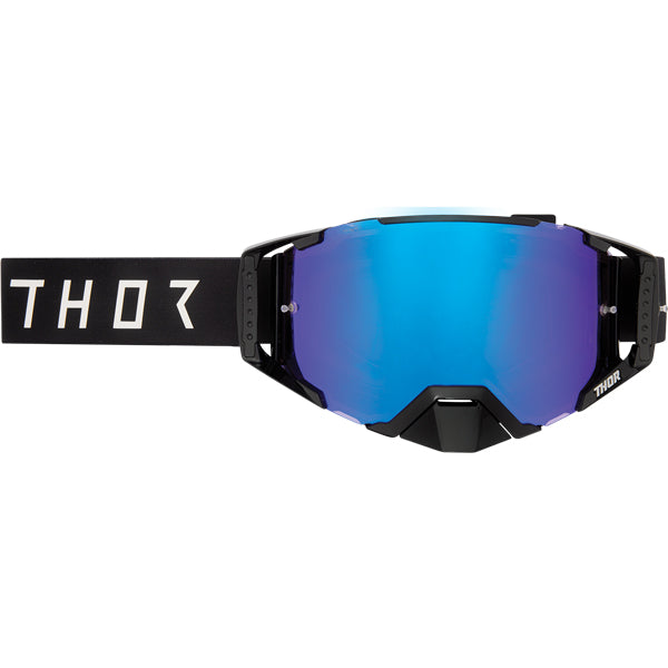 Studio photo on a white background of Thor Ascend LTD Goggles (Mirror Lens); showing frame shape, strap design, and lens style; SKU 260140