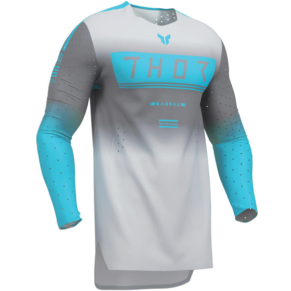 High-resolution studio image of Thor Sportmode Geo Jersey; showing fabric texture, panel layout, and graphics; SKU 291087; Sizes: S-2XL
