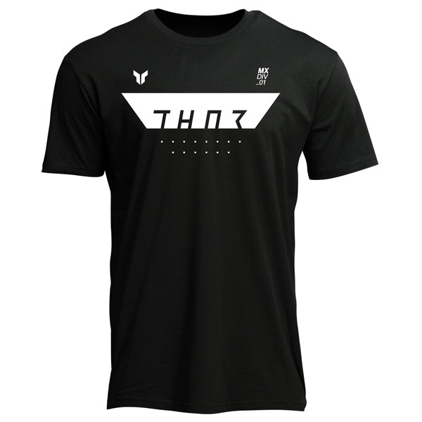 High-resolution studio image of Thor Rogue Tee; showing tee fit, printed graphics, and crew neckline; SKU 3030250; Colors: Black; Sizes: S-2XL