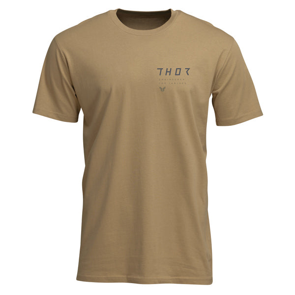 High-resolution studio image of Thor Stamp Tee; showing tee fit, printed graphics, and crew neckline; SKU 3030251; Colors: Caramel, Black; Sizes: S-2XL