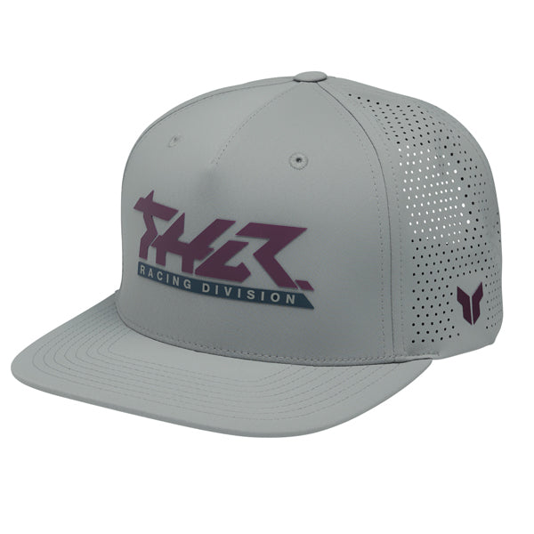 The Thor Vert Hat Sku 25014461 in Grey with design on Front of hat on a white background