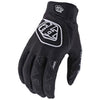 Product image of Troy Lee Air Gloves  black 3fdb8a05 a8e9 4a26 bcff de7a841474e1 motocross gloves showing fit, construction, and colorway | Available at BTO Sports