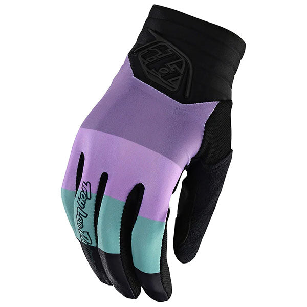 Product image of Troy Lee Designs BTO Sports 0003 TLD LUXE GLOVE RUGBY BLK 01 motocross gloves showing fit, construction, and colorway | Available at BTO Sports