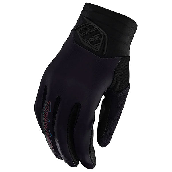 Product image of Troy Lee Designs BTO Sports 0005 TLD LUXE GLOVE SOLID BLK 01 motocross gloves showing fit, construction, and colorway | Available at BTO Sports