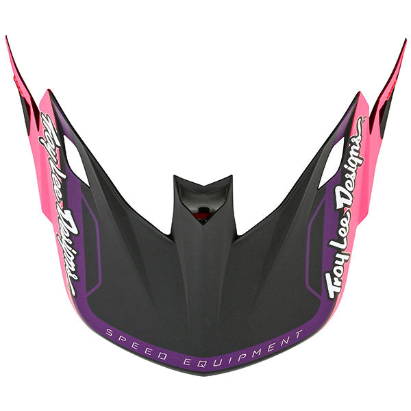Image of Troy Lee Designs SKU 1730010 SE5 Composite Reverb LE Visor Colors: Black/Purple (SKU 1730010)
