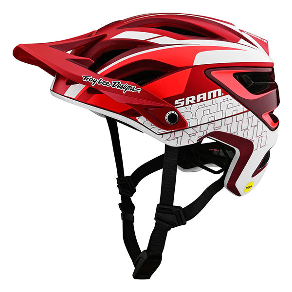 Product image of Troy Lee Designs - A3 Sram MIPS Helmet (MTB) SKU:150486011 | Colors: Red, XS/SM, XL/2X | Designed for Mountain Bike, BMX and E-Bike riders | Available at BTO Sports