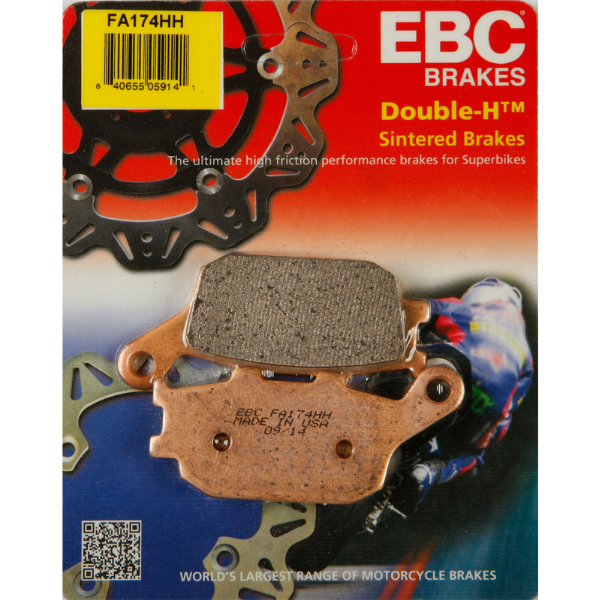 EBC Brakes - Rear Street Double-H Sintered Brake Pads (Honda)