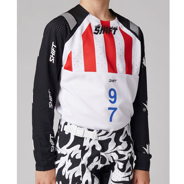 Shift MX - Blue Label Flame Jersey (Youth)