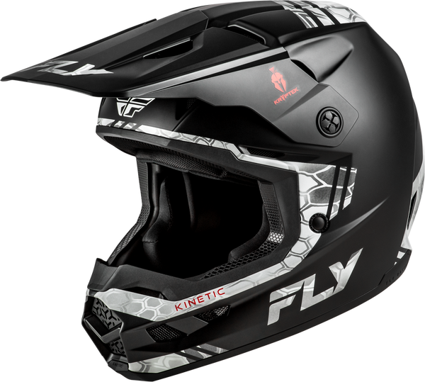 studio product photo of Fly Racing in Black/Grey for motocross helmet, dirt bike, motocross, off road. SKU 73-872XS.