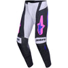 Alpinestars Techstar Knif Pants front angle view Colors: Black/Light Gray/Purple SKU:3720926-1568 | Available at BTO Sports.