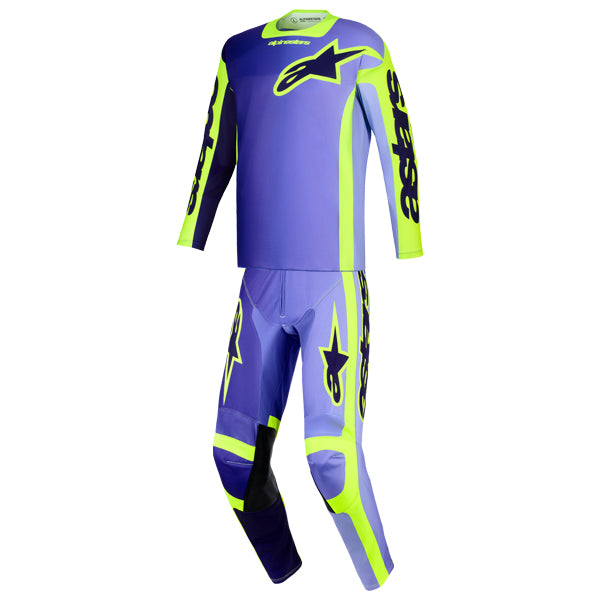 Alpinestars, Racer Portl Jersey, Pant Combo, Purple/Yellow Fluo, Red/Light Gray/Dark Gray, Green/White/Black product photo