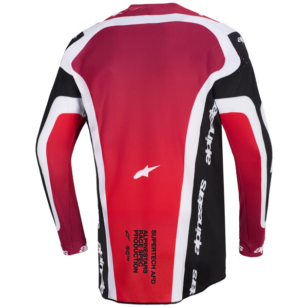 3760626-2371-XL, Alpinestars, Supertech Pro Vista Jersey, White/Purple/Black, Red/Black/White, Sizes SM, MD, LG, XL product photo