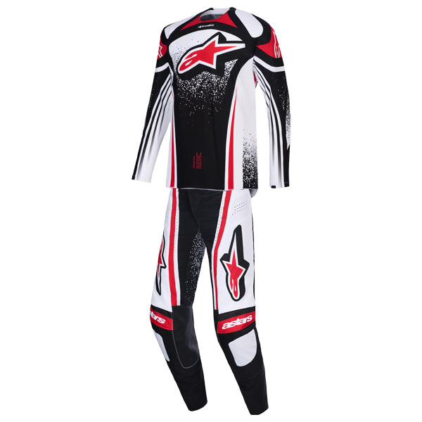 Alpinestars, Techstar Nomur Jersey, Pant Combo, Black/White/Red, Dark Navy/Orange/UCLA Blue, Deep Purple/Green/Pink Fluo, Light Gray/Red/Black product photo