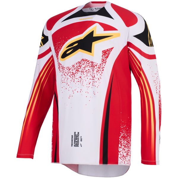 3761026-7275-M, Alpinestars, Techstar Nomur Jersey, Black/White/Red, Dark Navy/Orange/UCLA Blue, Deep Purple/Green/Pink Fluo, Light Gray/Red/Black product photo