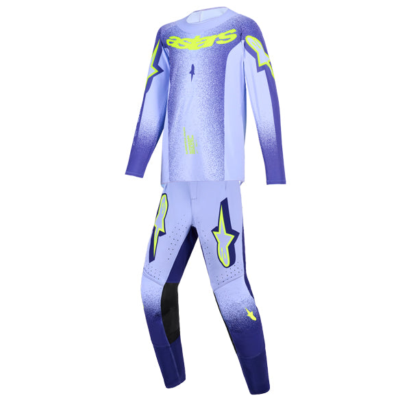 Alpinestars, Supertech Scenz Jersey, Pant Combo (Youth), Purple/Yellow Fluo, Red/Black/Yellow product photo