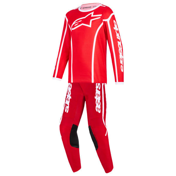 Alpinestars, Fluid Apex Jersey, Pant Combo (Youth), Red/White, Black/Gray product photo