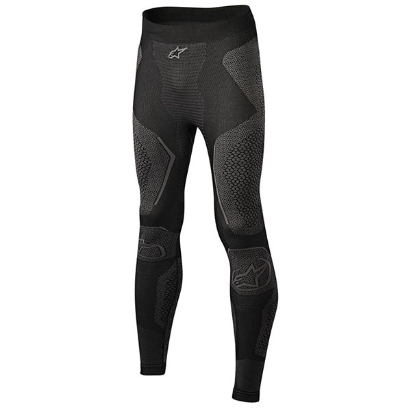 Alpinestars Ride Tech Winter Layer Bottom product image in Blk/Gry sizes M/L, XS/S, XL/2X SKU 2940032. Base Layer Pants | Available at BTO Sports